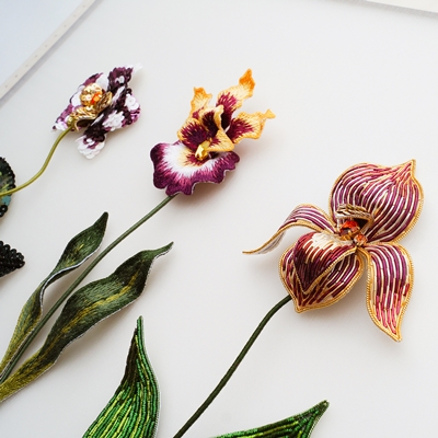 Онлайн курс ручной вышивки "Орхидеи" от школы EMBcentre, г. Ярославль