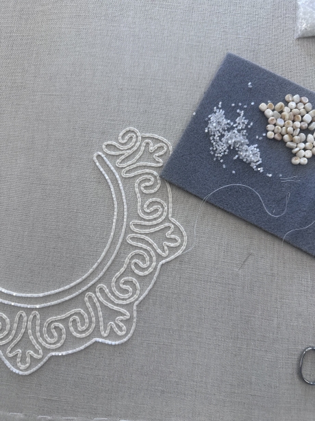 Обучение ручной вышивке на курсе "Морские узоры" , школа вышивки Ембцентр г. Ярославль