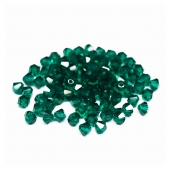 50730 4 мм биконусы Preciosa Emerald