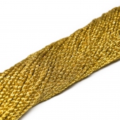 8 нитей (2 мм) шнур витой металлизированный Gold (Индия)