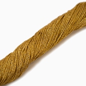 4 нити (1,3 мм) шнур витой металлизированный Gold (Индия) 