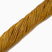 8 нитей (1,3 мм) шнур витой металлизированный Bright Gold (Индия)