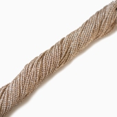10 нитей (1,5 мм) шнур витой металлизированный White Gold (Индия)