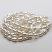Жемчуг Preciosa 78-70000 Crystal White, 10*6 мм 