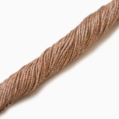 6 нитей (1,5 мм) шнур витой металлизированный Rose Gold (Индия)