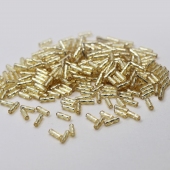 33 6 мм SP стеклярус витой Matsuno (светлое золото/серебро)